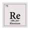 Rhenium Periodic Table of the Elements Vector illustration eps 10