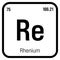 Rhenium, Re, periodic table element