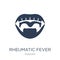 Rheumatic fever icon. Trendy flat vector Rheumatic fever icon on