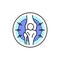 Rheumatology color line icon. Pictogram for web page, mobile app
