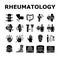 Rheumatology Disease Problem Icons Set Vector