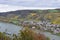 Rhine valley between Andernach and Leutesdorf on an autumn day