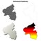 Rhineland-Palatinate blank outline map set