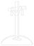 Rhinestone Cross pattern 3mm 12ss illustration file .ai or .eps christ god lord jesus purity religion Christianity