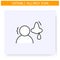 Rhinitis line icon. Editable illustration