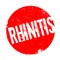 Rhinitis rubber stamp