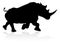 Rhino Animal Silhouette