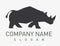 Rhino logo on white background