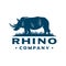 Rhinoceros logo on the grass