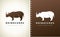 Rhinoceros logo vector. Animal Design