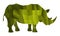 Rhinoceros vector green