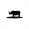 Rhinoceros vector logo modern graphic abstract