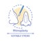 Rhinoplasty concept icon
