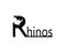 Rhinos head logo vector template