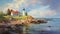 Rhode Island Dreams: A Mesmerizing Impressionistic Coastal Canvas