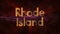 Rhode Island - shiny looping state name text animation