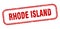 Rhode Island stamp. Rhode Island grunge isolated sign.