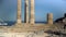 Rhodes, Greece: Tilt up shot of the Temple Of Athena The Acropolis Lindos Rhodes Greek Islands Hellas