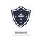 rhomboid icon on white background. Simple element illustration from Security concept