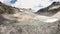 The Rhone Glacier, the source of the Rhone at Furka Pass in Switzerland