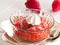 Rhubarb strawberries compote