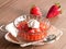 Rhubarb strawberries compote