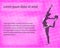 rhythmic gymnast dancer sketch silhouette on the abstract background