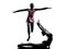 Rhythmic Gymnastics teenager silhouette