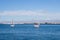 Ria de Aveiro with sailboats on a sunny day