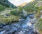 Rialb River at Andorran Mountains