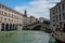 Rialto Bridge and Vaporetto during the coronavirus crisis