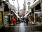 Rialto bridge, Venice, Italy, in a rainy day