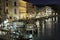 Rialto Vaporetto stop, Venice - night scene