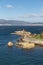 Rias Baixas seascape with Punta Cabalo lighthouse