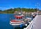 Ribadesella port fisherboat in Asturias Spain