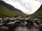 Ribble running in the slate mine at Honister Pass Slate Mine