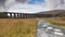Ribblehead Viaduct or Batty Moss Viaduct carrying the Settle to Carlisle railway, Yorkshire Dales