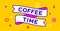 Ribbon and banner Coffee Time