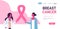 Ribbon breast cancer day female doctor woman consultation concept disease awareness prevention poster women