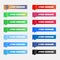 ribbon effect social media lower third template set