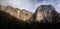 Ribbon Falls and El Capitan Landscape, Yosemite National Park, California