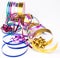 Ribbon reel with colorful ribbons and bows