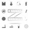 ribbon ruler icon. Sport icons universal set for web and mobile