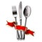 Ribbon, Spoon, Knife and Fork