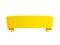 Ribbon text banner 3d render - yellow glossy rolled double tape for sale or promotion message.