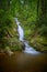Ribbon waterfall in Pisgah National Forest, NC