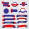 Ribbons and Banners American vector