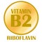 Riboflavin, Vitamin B2, Circular pictogram