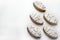 Ricciarelli pastries, typical Sienese Christmas sweet.