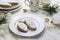 Ricciarelli pastries, typical Sienese Christmas sweet.